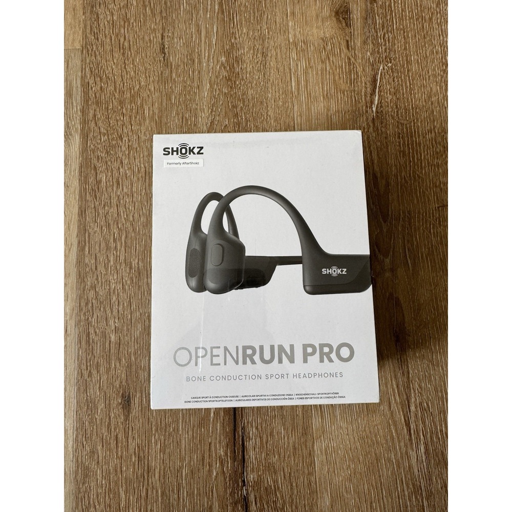 Shokz Black OpenRun Pro Bone‎ S810 Conduction Open-Ear Sport Headphones NEW